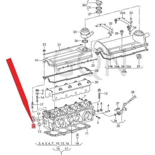 Shaft seal ring Vol ksw age nLa vid aNe wLa vid aBo raM ago tan Tou ran Sag ita rTi gua nGo lf Camshaft oil seal