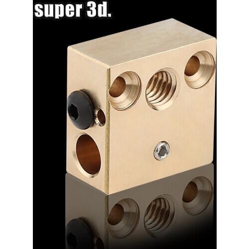 3d printer parts CR10 Heater Block Brass High Quality For Ender 3 Mk7/Mk8/Mk9 J-Head Extruder 20x20x10mm Heated Block