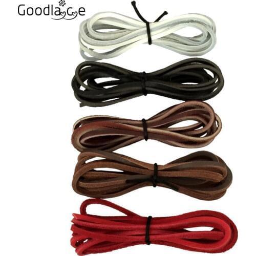 1 PCS 1/8" Shoelaces of Leather Boot Leather Shoe Laces 200cm/79"Long