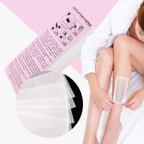 100Pcs Professional Armpit Leg Hair Removal Wax Paper Strips Cloth Nonwoven Tool