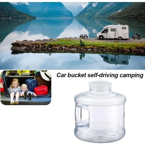7.5L Portable Outdoor Camping Car Water Carrier Bucket Canister Storage Container