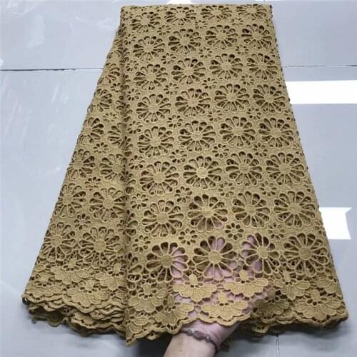 African Lace Fabrics 2020 High Quality Nigerian Cord Guipure Lace Fabrics Bride French Lace Fabric For Dress Sewing j21-52