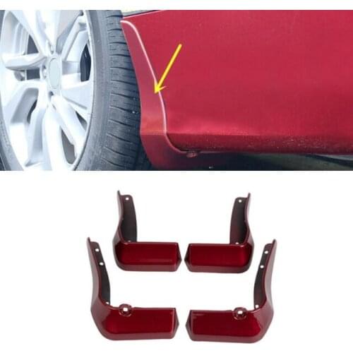 For HONDA ACCORD 2018 High quality Red paint Splash guard 4pcs Mud Flaps Mudapron