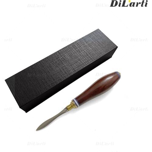 Damascus Dalbergia louvelii Valuable solid wood handle Tea knifetea cone Tea shovel can store hidden Tea ceremony accessories