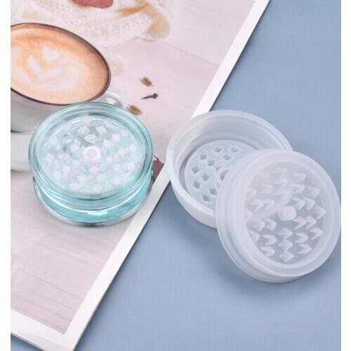 Epoxy Resin Mold DIY Leaf Herbal Herb Grinder Spice Crusher Silicone Mould 1PCS