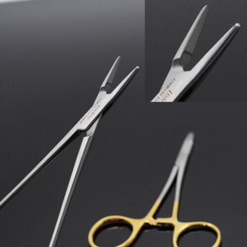 2 Types Dental Clinic Needle Holder Pliers Stainless Steel Forceps Orthodontic Tweezer Dentist Instrument Equipment