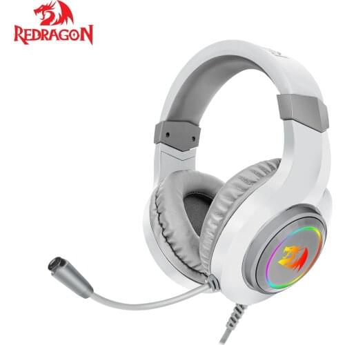 Redragon H260 RGB Gaming Headset Microphone Wired Compatible with Xbox One Nintendo Switch PS4 PS5 PCs Laptops Nintendo Switch