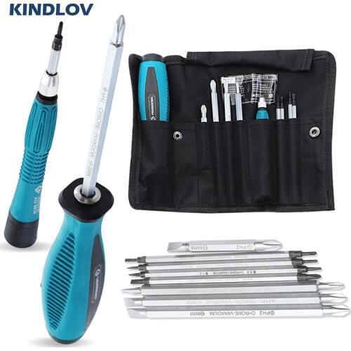 KINDLOV Screwdriver Set Destornillador 10 In 1 Insulated Screw Driver Precision Phillips Torx Bit Kit Magnetic Handle Hand Tools