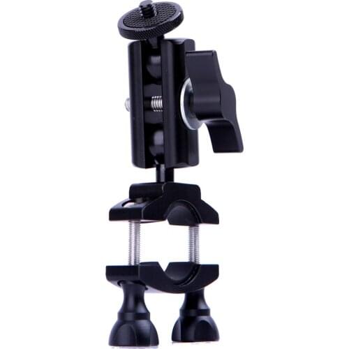 Aluminum Alloy Motorcycle Handle Bar Mount with Universal 1/4''-20 Thread for Sports Camera DVR GoPro etc