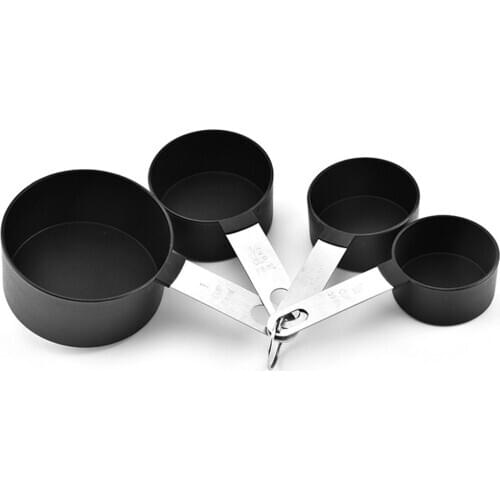 4Pcs Measuring Spoon Stainless Steel Baking Tea Coffee Kitchen Scale Measuring Cup Measuring Spoon Set