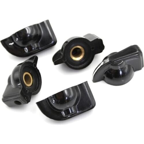 HOT 10Pcs 6mm 15/64" Shaft Hole Dia Potentiometer Pot Pointer Knobs Caps