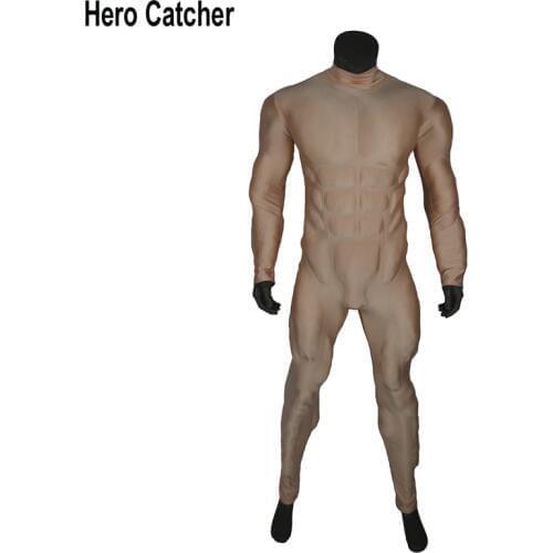 Hero Catcher Top Quality Skin Muscle Outfit Relief Muscle Padding Muscle Costume For Men Under Suit For Any Costume