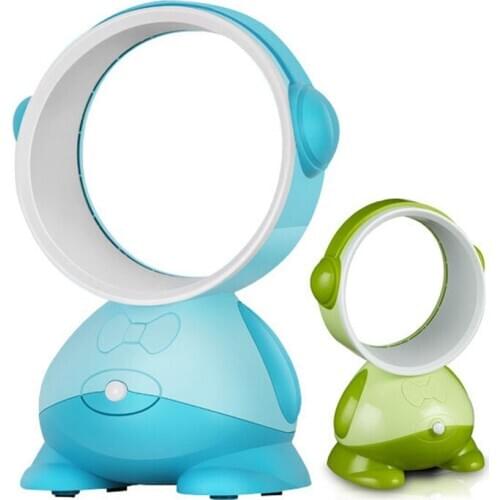 USB mini fan safe leafless fan HMD-05 cartoon creative portable office household car desktop small fan without fan blade 1PC