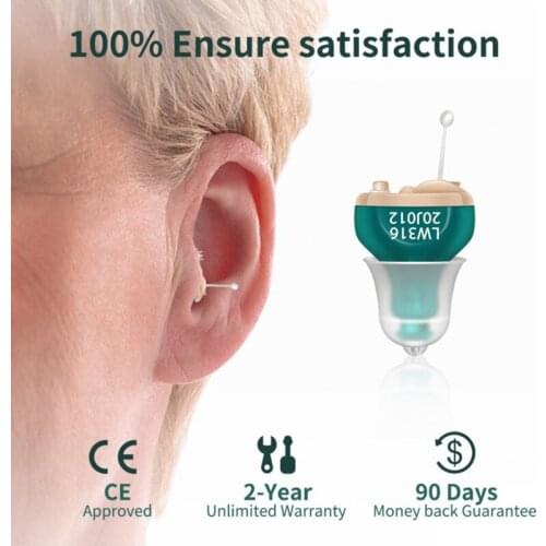 CIC Mini Listen Hearing Aids For Deafness Wireless Digital Sound Amplifier Aid Gift Invisible Adjustment Tools Drop Shipping