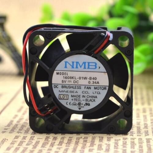 Original Cooling Fans For NMB 4020 1608KL-01W-B40 5V 0.34A 2 Line Heat Dissipation Equipment