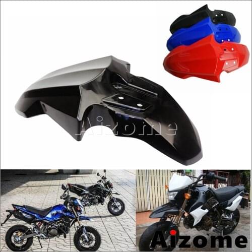 For Kawasaki KSR 110 Mini Front Mudguard ABS Plastic Dirt Bike Supermoto Motocross Front Fender Mud Guard Motorcycle Accessories
