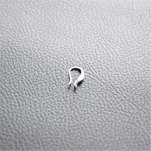 Free Wholesale 100PCS Jewelry Findings Genuine Solid 925 Sterling Silver Earring Smooth Hook Ear Wires For Design DIY Crystal CZ