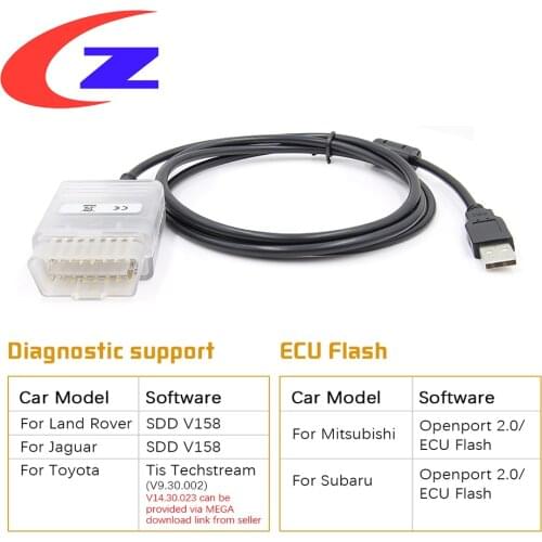 Tactrix Openport 2.0 ECU FLASH OBD 2 OBD2 open port Chip Tuning Car Diagnostic Tool For Mercedes For Toyota Auto OBD Scanner
