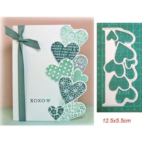 Customized Dies Christmas Wreath Heart Border Metal Cutting Dies Scrapbooking Dies For DIY Craft Paper Card Making Stencils Dies
