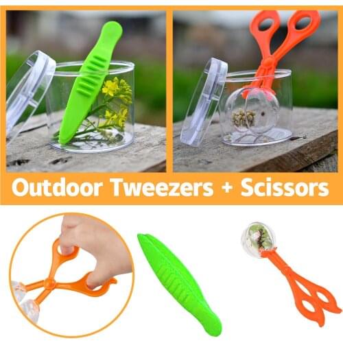 Insect Catcher Scissors Tweezers Cleaning Tool Baby Outdoor Catching Insects