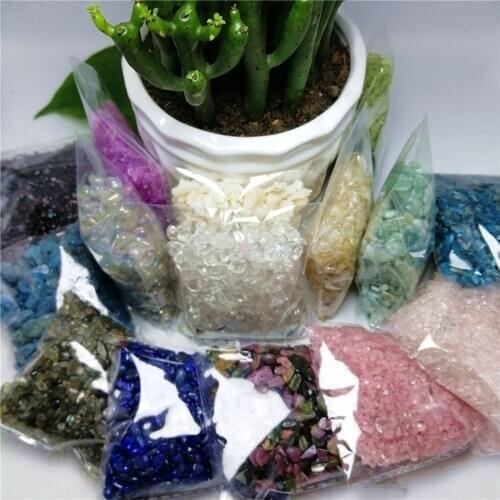 50-100g Free Shipping Degaussing Stone Minerals Fish Tank Natural Crystal Gravel Stones Decorative tumbled stone