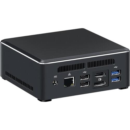 Fanless Mini Pc AMD Ryzen R5 3550H R7 2200U Vega 10 Graphic Home Office Gaming Computer Windows 10 3*Display HDMI2.0 DP TYPE-C