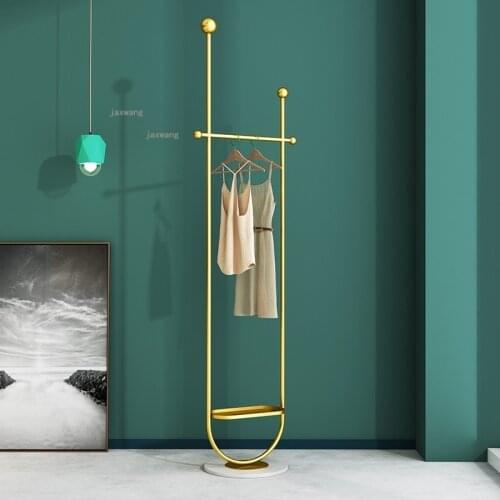Nordic Hallway Porch Hanger Cafe Dormitory Floor Storage Rack Simple Modern Bedroom Clothing Rack Household Furniture Coat Racks