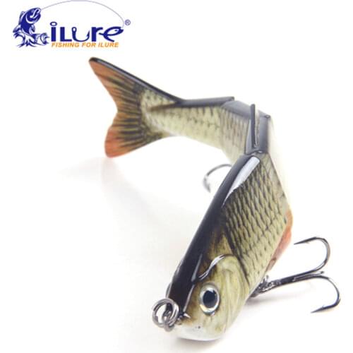 ILure Fishing Wobbler 12cm 4 Segments Swimbait Crankbait Fishing Bait Isca Artificial Para Pesca Bait Peche Hard bait jig carp