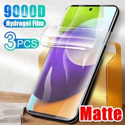3PCS Matte Safety Hydrogel Film For Samsung Galaxy A12 A32 A42 A52 A72 4G/5G Frosted Protective Film Samsun Glaxy A 52 Not Glass