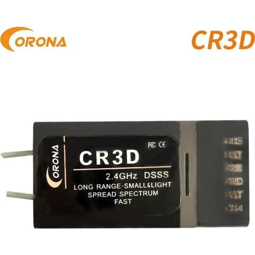 2.4G CR3D CORONA 3-Channel Mini DSSS Receiver for CT8F/CT8J DSSS RF Moules
