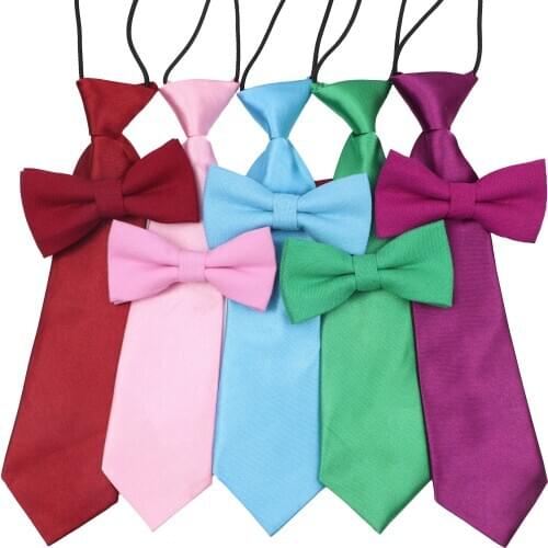 20 Color Cute Child School Bow Tie Set Kids Boys Girl Student Elastic Necktie Soft Cotton Butterfly Design Chic Bowtie Accessory