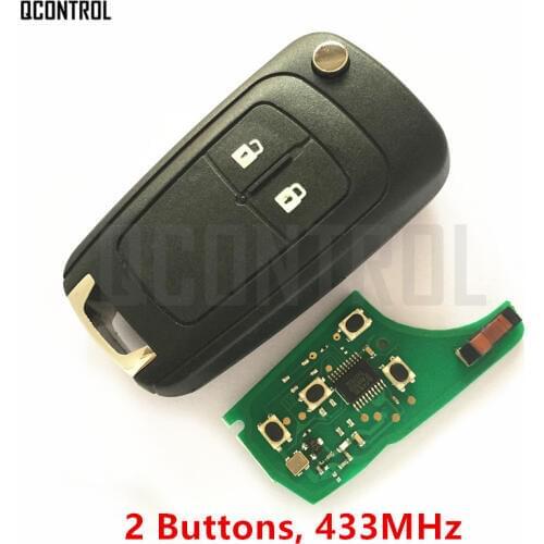 QCONTROL Car Remote Key DIY for OPEL/VAUXHALL Astra J / Corsa E / Insignia / Zafira C 2009 2010 2011 2012 2013 2014 2015 2016
