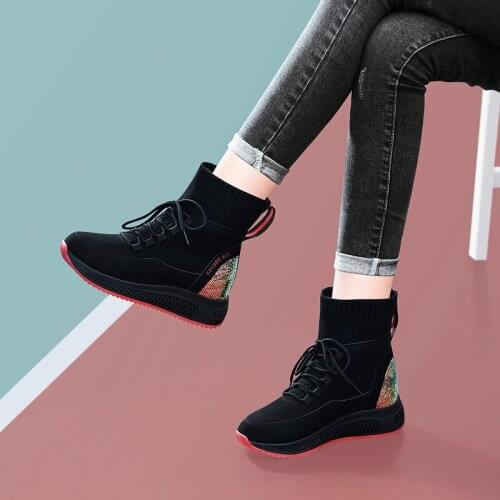 Nubuck Soft Leather Nude Boots Womens Autumn Winter 2021 New Casual Womens Shoes Short boots Women ankle running shoes sports