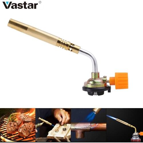 Butane Burner Welding Gas Torch Flame Gun Brazing Flamethrower Outdoor Camping BBQ Portable Soldering Heat Gun Welding Equipment