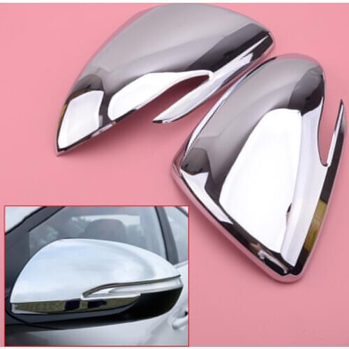 CITALL ABS 1 Pair Side Rear View Mirror Cover Trim ABS Fit For Hyundai Elantra 2017 2018 2019