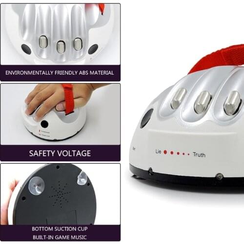 45BF Upgrade Micro Electric Shocking Lie Detector, Tricky Novelty Polygraph Truth Tester for Family Partys Joke Game