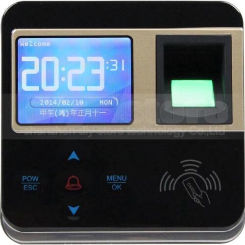 DIYSECUR New Fingerprint And RFID Time Clock And Access Control With TCP/IP + Color Screen