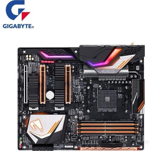 For Gigabyte GA X470 AORUS GAMING 7 WIFI Motherboard AM4 DDR4 X470 Used Desktop Mainboard M.2 NVme PCI-E X16 3.0