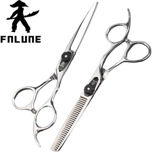 Fnlune 6.0 Professional Hairdressing Scissors Salon Barber Accessories Haircut Machine Thinning Shear HairdresserS Scissors