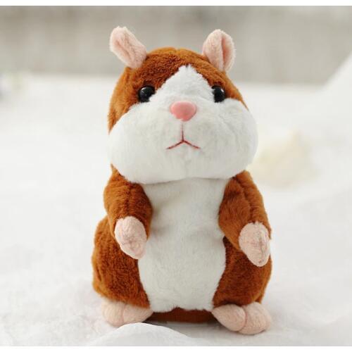 Talking Hamster Mouse Pet Plush Toy Hot Cute Speak Talking Sound Record Hamster Educational Toy for Children Gift