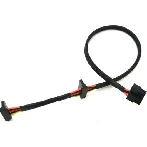 Motherboard 10Pin to SATA 15Pin Hard Drive Power Adapter Cable for HP DL380G6 G7 Server