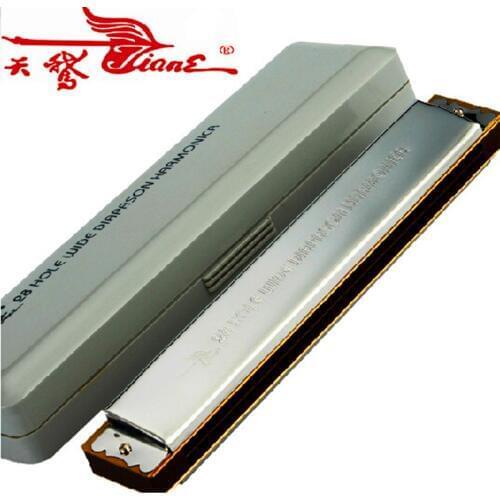 Swan 28 Holes Wide Diapason Tremolo Harmonica C Key Mouth Organ Armonica Music Instrument Swan Harmonica 28 holes Mouth Harp