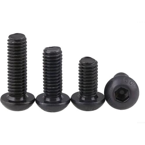 [M3M4M5] Grade 12.9 black hexagon socket screw high strength cup head bolt screw alloy steel *60