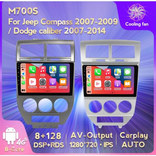 MEKEDE 6G+128G Car Android DVD Player for Jeep Compass 2007 2008 2009 GPS Navigation Octa Core with Carplay 4G LTE WIFI BT