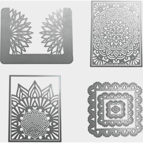 Metal Cutting Dies pretty Laced Hollowed Flower Frame cut die for DIY Scrapbooking Crafts new 2019 Embossing Die Cuts