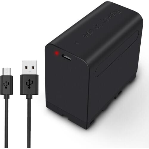 PALO New USB Output 6000mAh NP-F970 NP NP-F960 F960 F970 Battery np-f960 suitable for sony F960 NEX-FS7OORH,PXW-Z100,NEX-FS100CK
