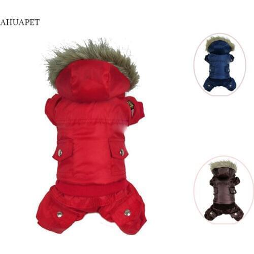 AHUAPET Dog Clothes Clothing Pug Small Dog Clothes For Dogs Soft Winter Thicken Warm Comfortable Puppy Sweater Outfit For Dogs E