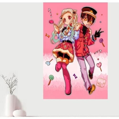 Custom Canvas Wall Decor Hanako Kun Colorful Poster Cloth Wall Silk Fabric Posters And prints Home Decor Painting