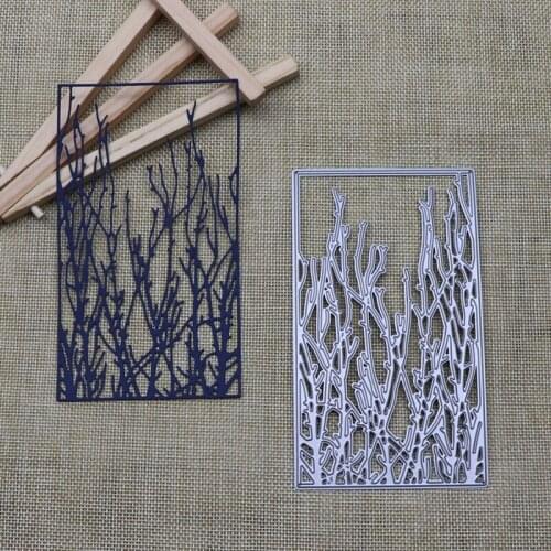Rectangle Carbon Steel Metal Cutting Dies DIY Dead Branches Mold Suitable for Scrapbook Album Festival Card Making