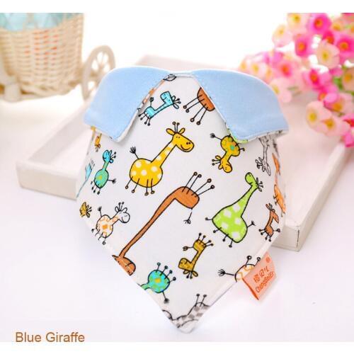 0-1-3 years old children saliva towel bib baby cotton lapel triangle baby adjustable buckle bib